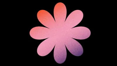 Decorative spinning flower illustration